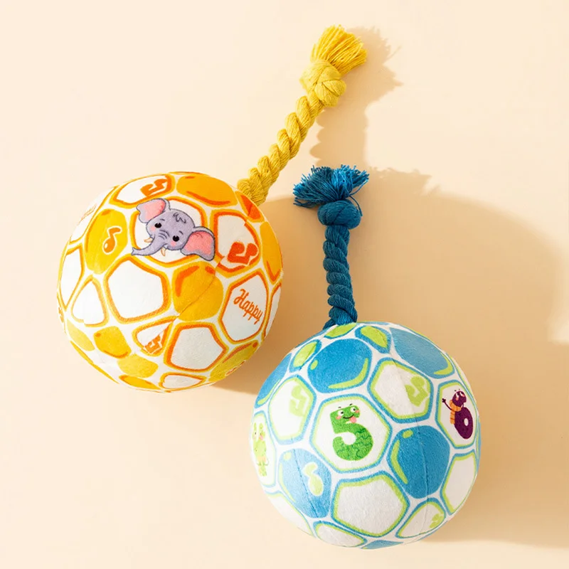 Juguete interactivo para perros resistente a mordeduras, juguetes para limpiar los dientes de mascotas, pelota para perros chirriantes, juguetes para masticar para cachorros, suministros para mascotas - imagen 5