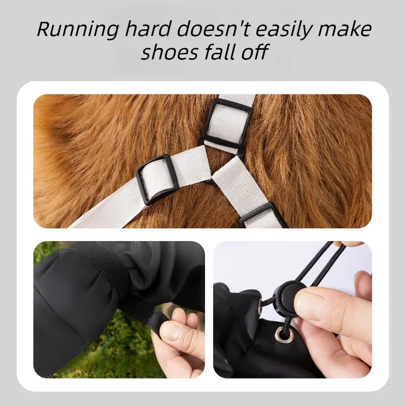 Botas impermeables para perros talla grande con suela antideslizante - imagen 3