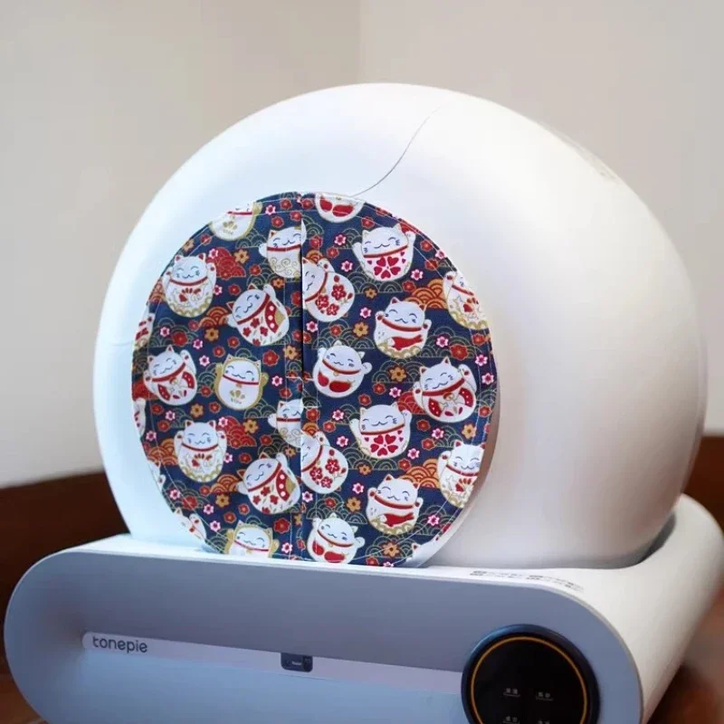 Caja de arena inteligente cerrada, cortina de puerta, desodorante, accesorios para mascotas, desodorante de algodón puro hecho a mano, cinturón, arena, inodoro para gatos, suministro para gatos - imagen 5