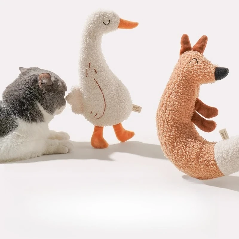 Juguete interactivo con sonido para perros y gatos – Peluche resistente - imagen 3