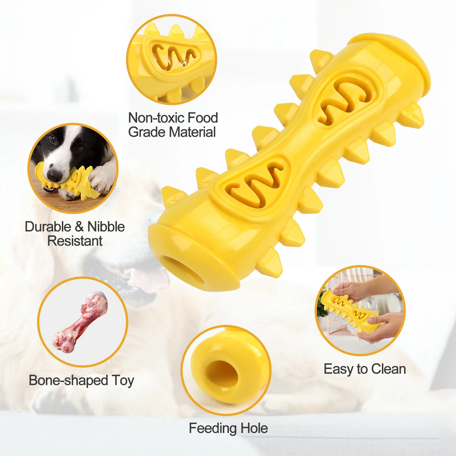 Juguete masticable para perros: limpieza dental y alivio de dentición - imagen 5