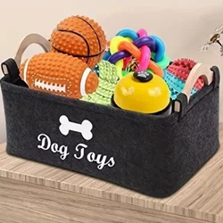 Organizador de juguetes para gato y perro en fieltro premium