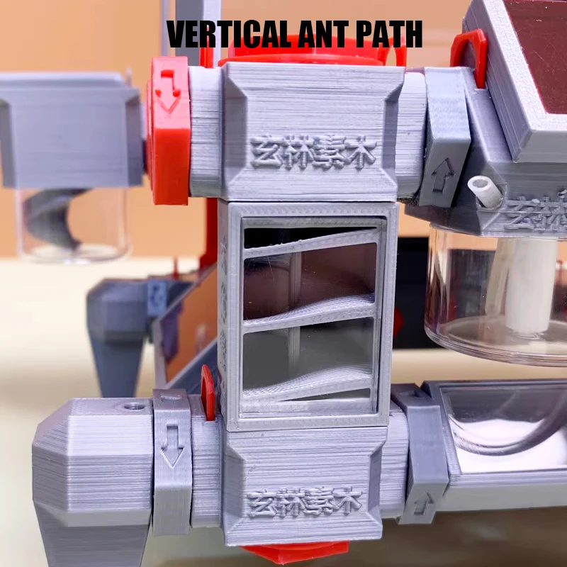 Castillo de Luna de granja de hormigas acrílicas 3D, nido de hormigas de hormigón a base de yeso, perrera de hormigas grandes, taller de antill para mascotas con casa de hormigas de Arena - imagen 4