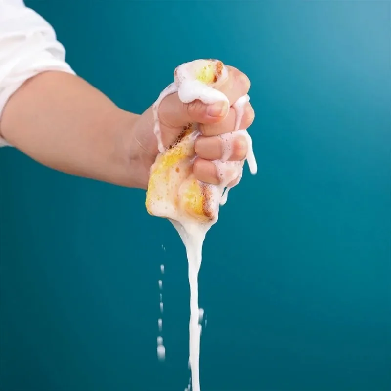 Toallitas de esponja para lavar platos de cocina, toallitas de esponja efectivas de doble cara para utensilios de cocina, vajilla, tazas, fregaderos, estufas, 1 Uds. - imagen 3