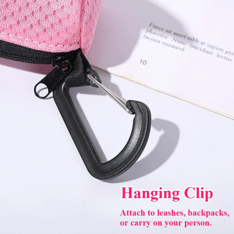 Dispensador portátil de bolsas para excrementos de perros, soporte para bolsas de basura con accesorio de correa con diseño de desgarro, herramienta de limpieza de excrementos - imagen 5