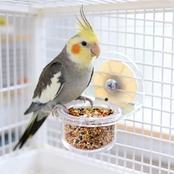 Comedero antiderrames para pájaros, periquitos y cotorras