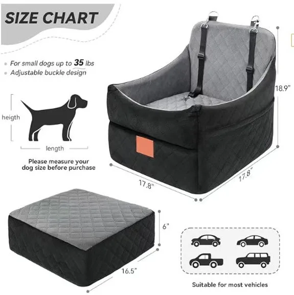 Cama elevada para perros nido desmontable lavable coche todo el año - imagen 2