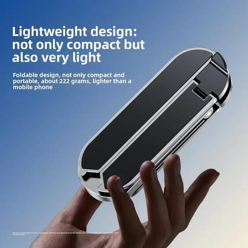 Mini soporte plegable de Metal para ordenador portátil, soporte portátil de ángulo ajustable para portátiles de 10-17 pulgadas, Ideal para viajes en casa y oficina - imagen 5