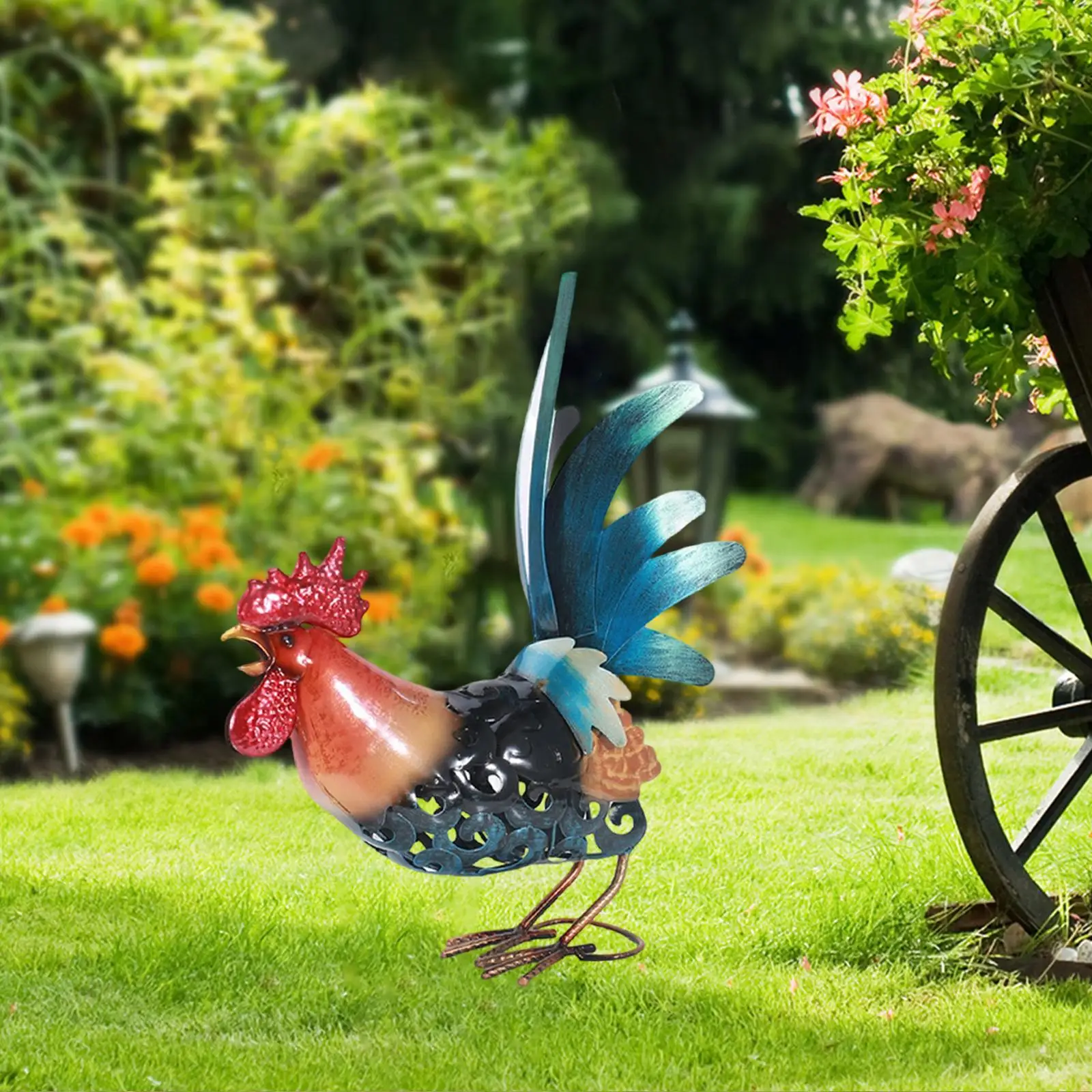 Garden Statue Decorative Animal Figurine for Outdoor Yard Backyard