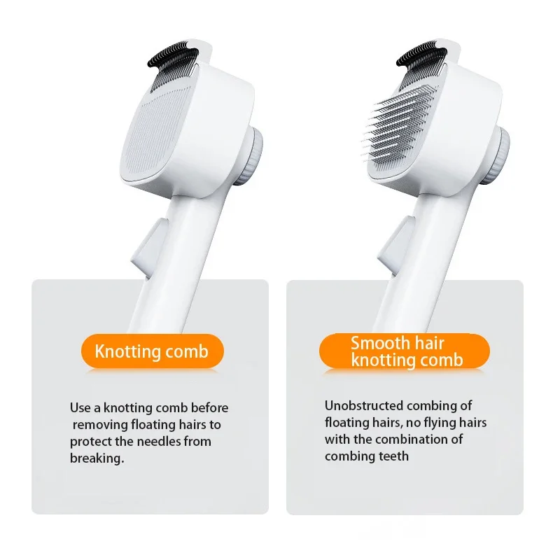 Cepillo mágico para el cuidado de mascotas: removedor de nudos y recolector de pelo sin esfuerzo, desenredante indoloro para gatos y perros con piel gruesa - imagen 3