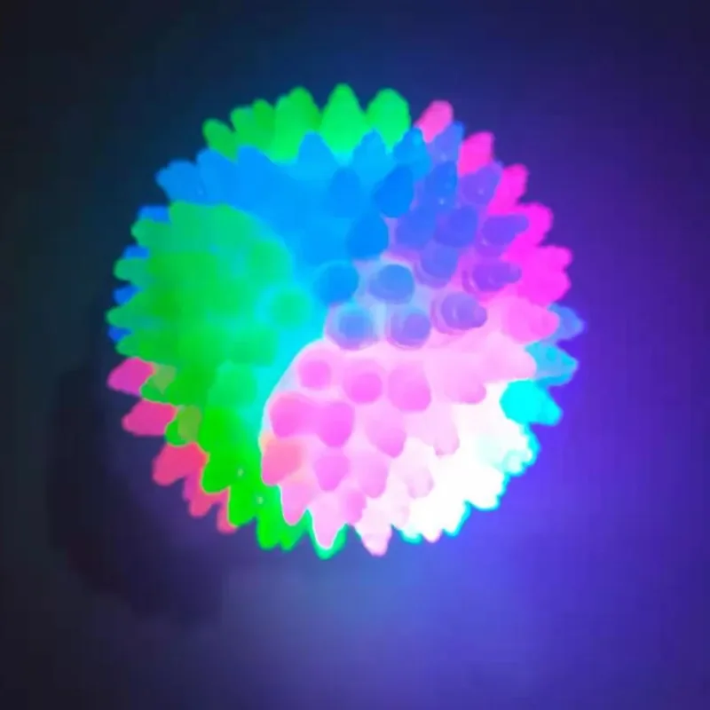 Pelota de juguete con luz LED para perro, bola elástica intermitente, bola Molar de Color para mascotas, juguetes interactivos para cachorros, gatos y perros - imagen 2