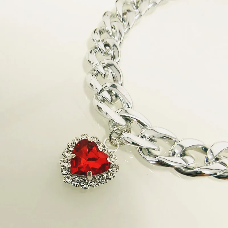 1 Uds. Collar de cadena de plata para perro con colgante, collares ajustables con arnés para niñas, collares para perros pequeños, accesorios para cachorros Yorks - imagen 3