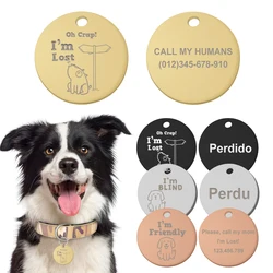 Placa identificativa personalizada para perro – Chapita de collar