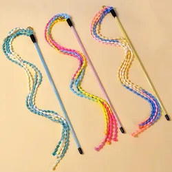 Juguete interactivo de plumas con borla y campana para gatos