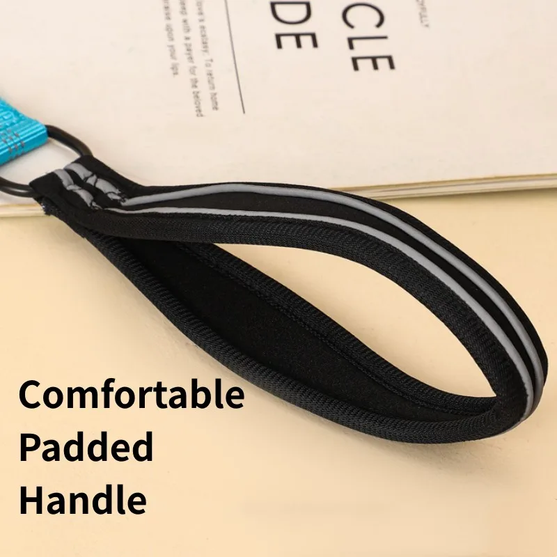 Correa de nailon reflectante para perro, correa elástica retráctil para caminar, suministros para mascotas, doble mango - imagen 4