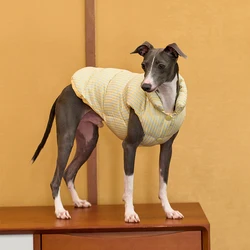Abrigo de invierno con cremallera para perros Whippet y galgo italiano