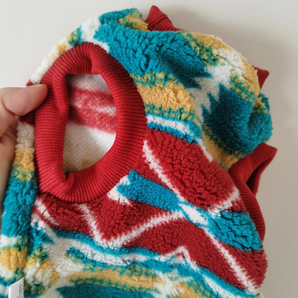 Sphynx-suéter de Navidad y Año Nuevo para gatos, chaleco polar cálido sin pelo para invierno, abrigo grueso rojo y gris para gatitos, suministros para gatos - imagen 5