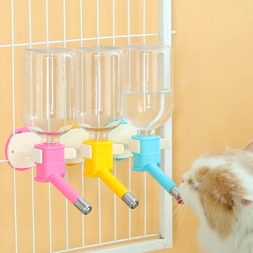 Dispensador de agua colgante para mascotas, hervidor automático de agua para gatos y perros, cuenco de agua colgante a prueba de fugas, suministros para beber para mascotas