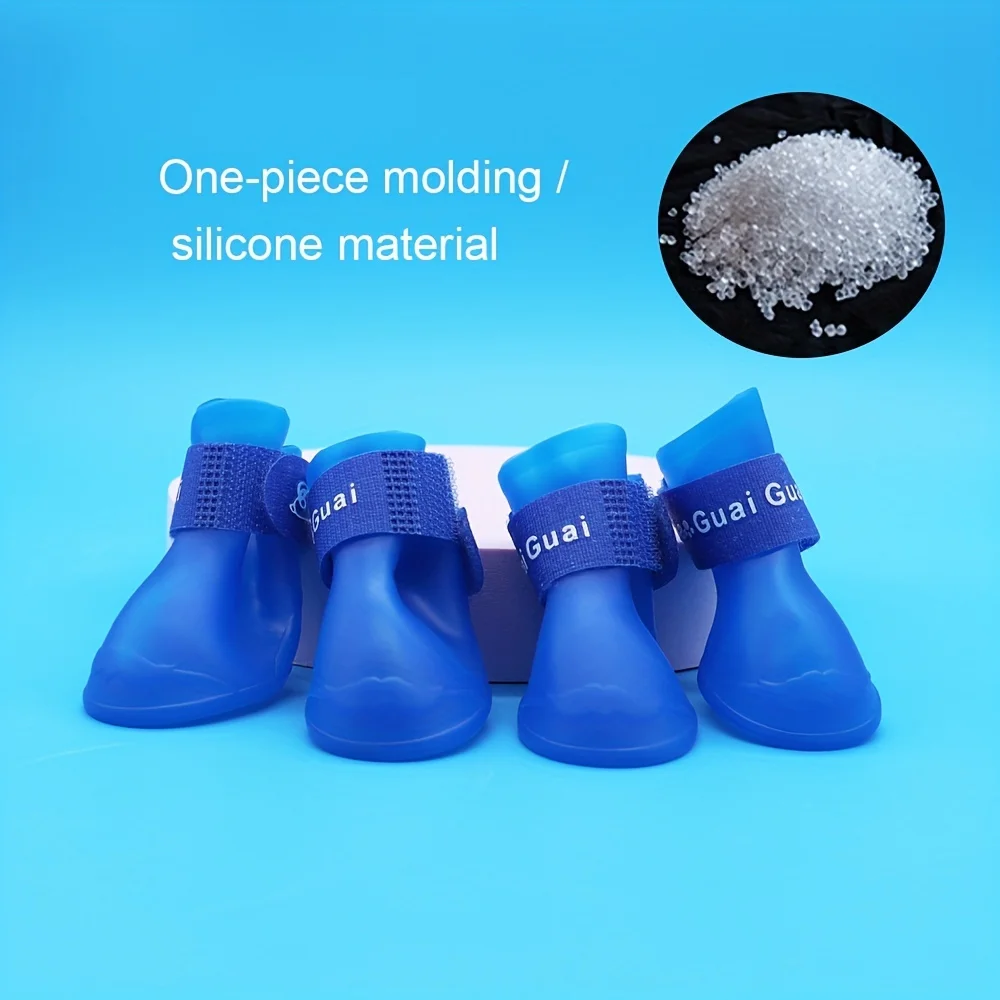 Zapatos antideslizantes para mascotas, botas impermeables para cachorros, zapatos bonitos para perros - imagen 5