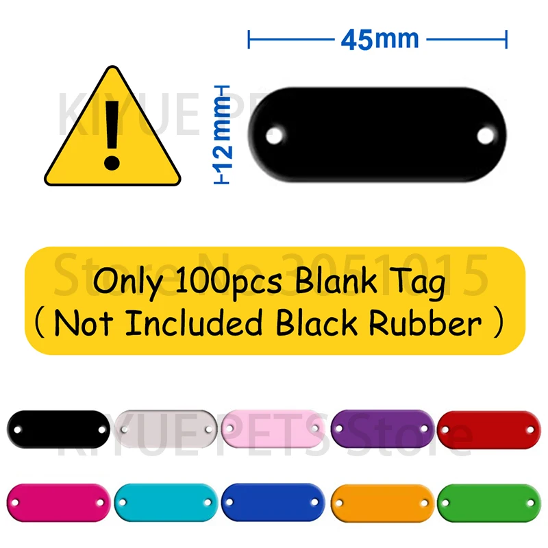 Mix 45x12MM Tag