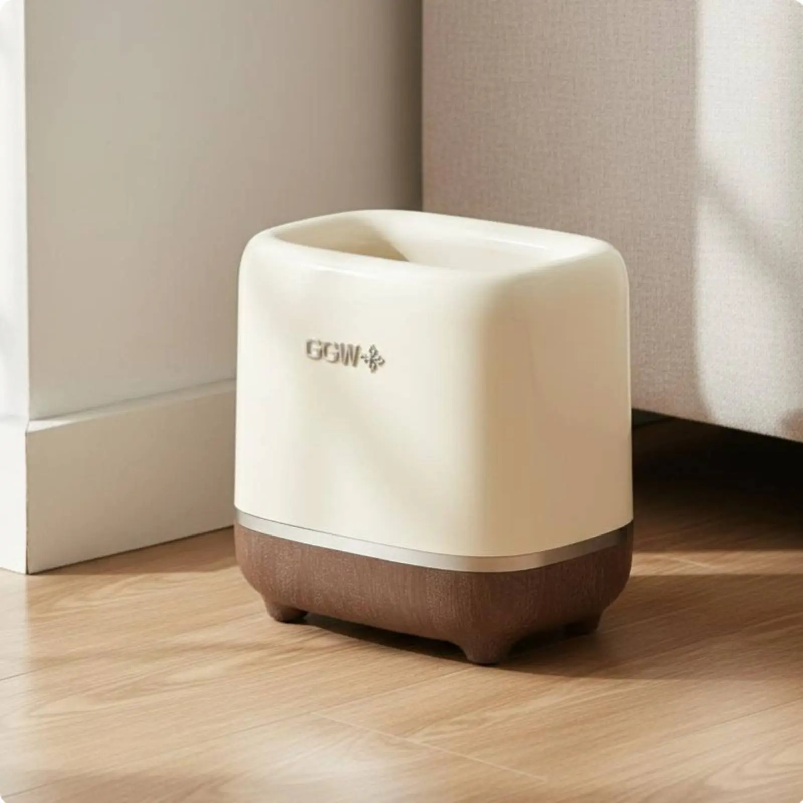 Cubo de basura doble para mascotas con ruedas