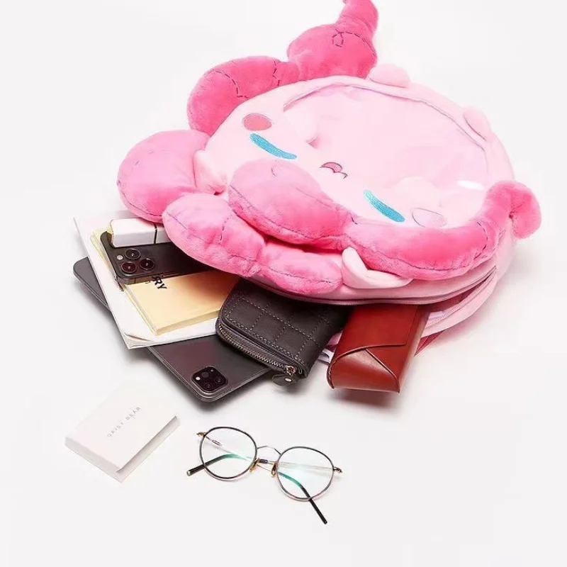 Nueva mochila periférica de dibujos animados de My Little Pony, mochila escolar para Cosplay de Pinkie Pie, mochila de felpa suave y agradable para la piel, regalo Xms - imagen 3