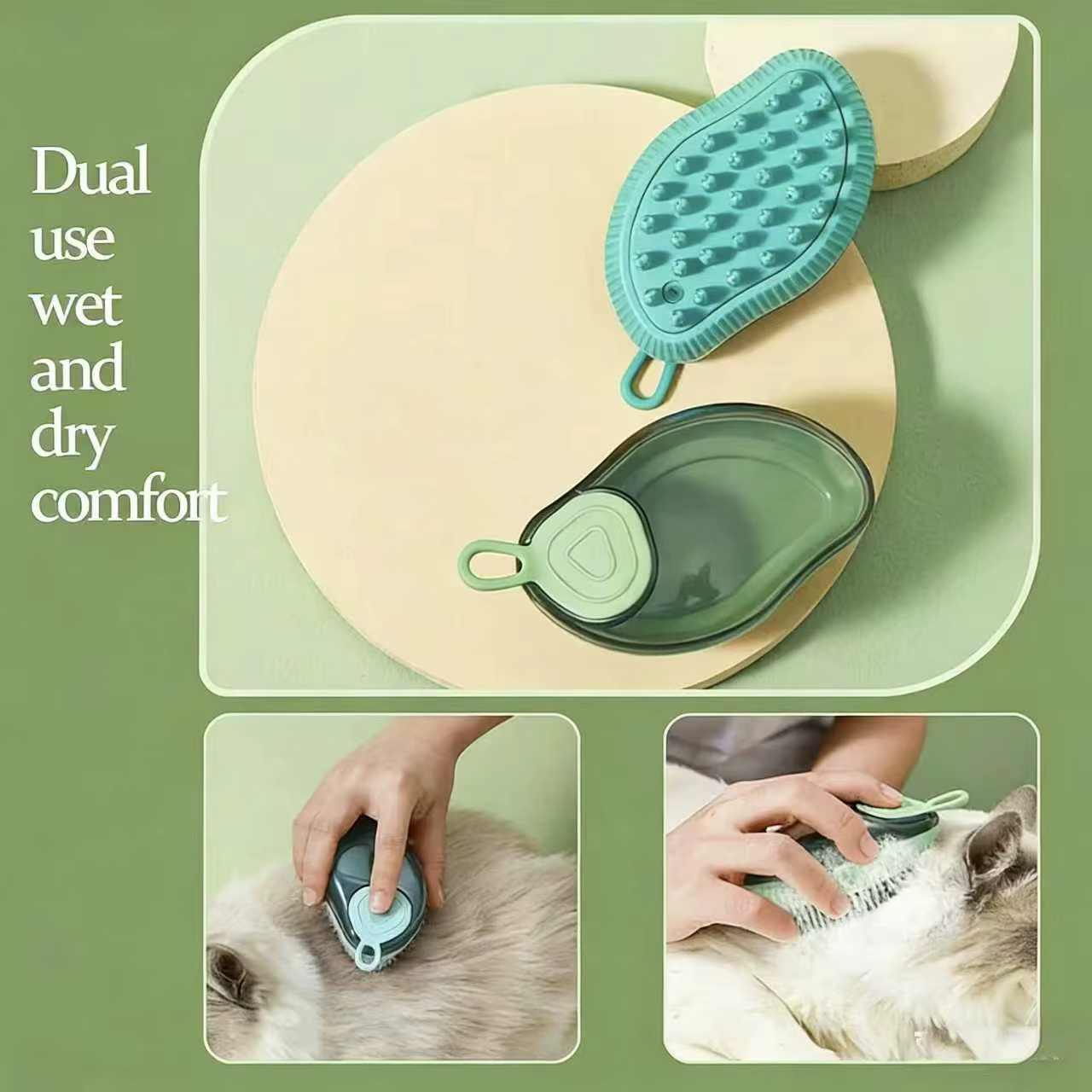 Cepillo quitapelos para gatos – Baño y massage - imagen 3