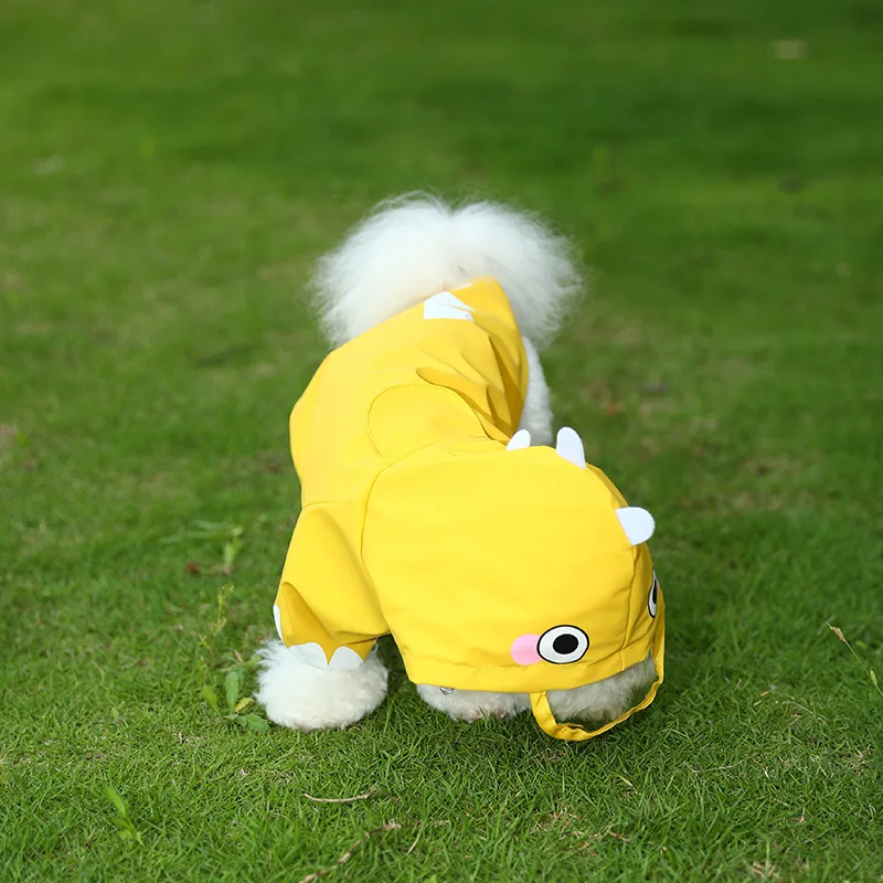 Nuevo Chubasquero Transformable de dibujos animados para mascotas, abrigo impermeable para perros para Bichon Teddy Corgi, protección Universal contra la intemperie para mascotas