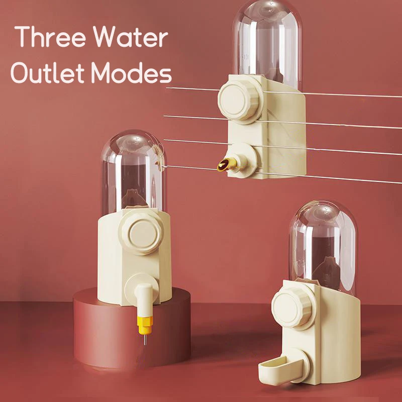 Bebedero colgante para loros, dispensador automático de agua para animales pequeños, bebedero transparente para pájaros y hámster, accesorios para jaulas de pájaros, 200ml