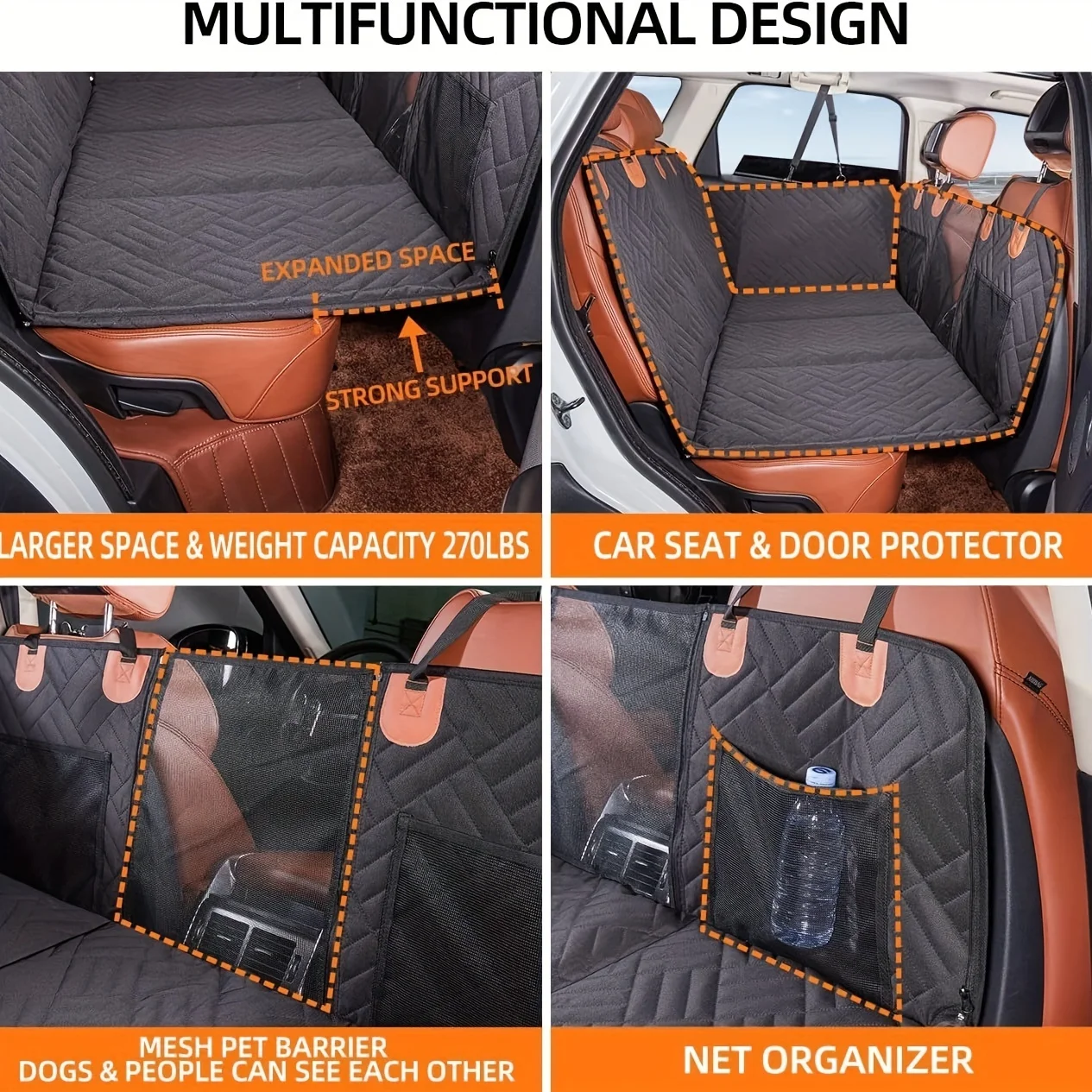 Funda de asiento para perros - impermeable, antideslizante y duradera - imagen 5