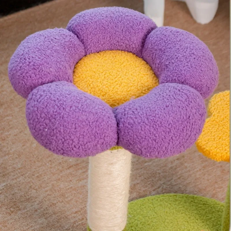 Casa de árbol para gatos, rascador de Sisal, marco de escalada, juguetes de salto, muebles para mascotas, torre, Protector de sofá - imagen 3