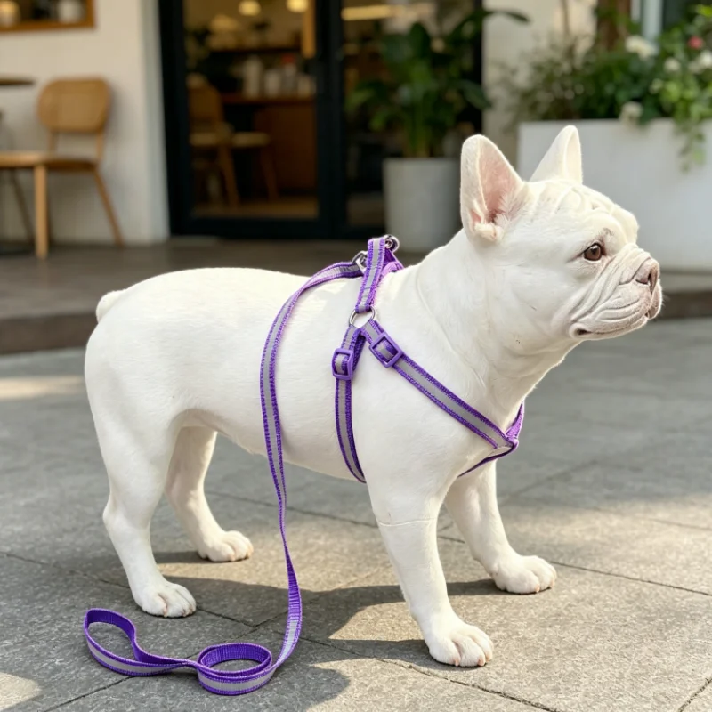Arnés con correa reflectante para perro – Ajustable y cómodo - imagen 4