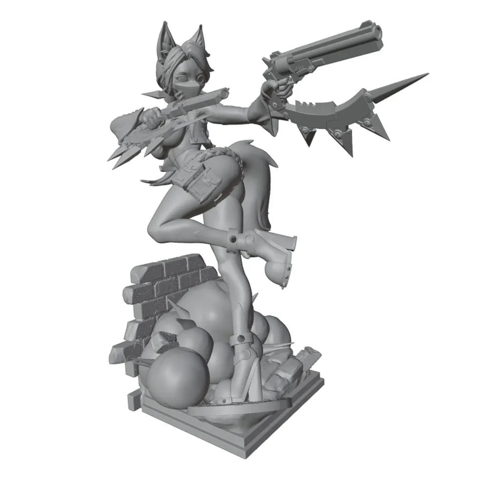 Figura GK 1/24 decorativa – Miniatura anime sin montar ni pintar - imagen 5