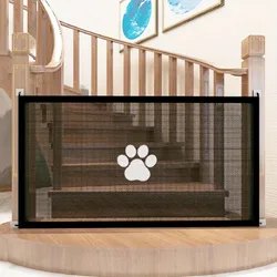 Valla de seguridad plegable para gatos y perros - malla transpirable