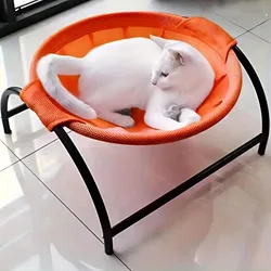Cama para gatos estructura estable desmontable excelente transpirabilidad fácil montaje interior al aire libre hamaca para dormir independiente para mascotas