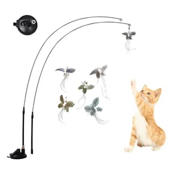Juguete interactivo para gatos: rompecabezas con ventosa y pluma