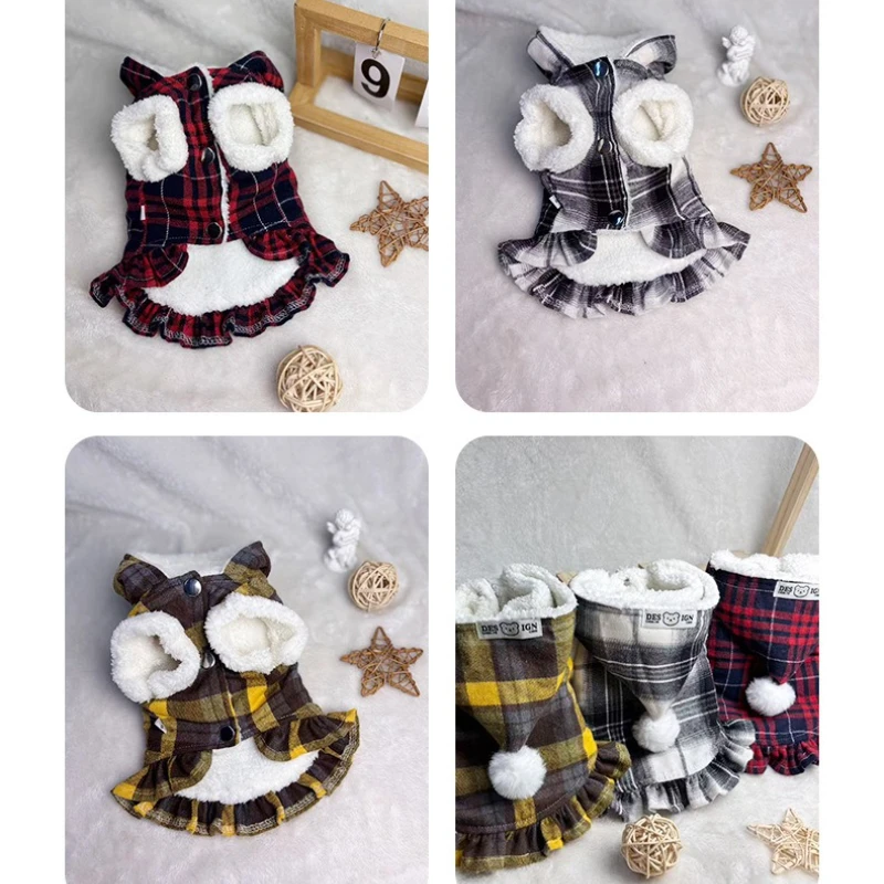 Ropa para perros, ropa de algodón de invierno, ropa de peluche para perros medianos y pequeños, ropa gruesa y cálida para mascotas, productos para mascotas - imagen 5