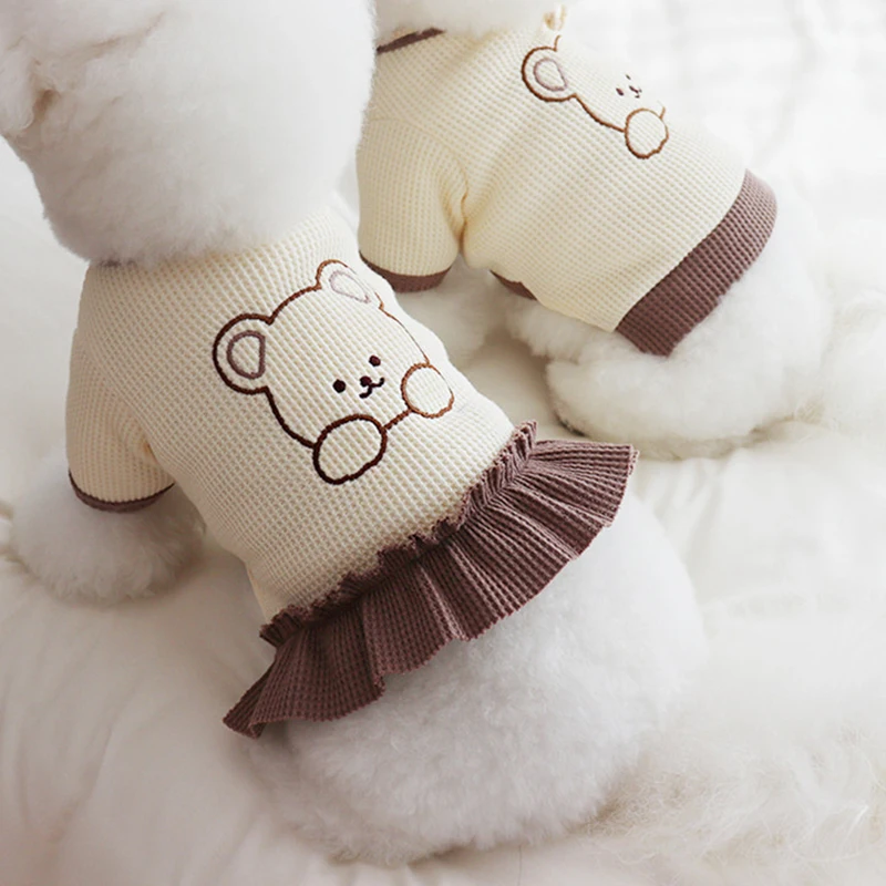 Ropa de pareja encantadora para perro, vestido para gato, camisa para perro, vestido para mascota, Chihuahua, Yorkshire, suministros para perros pequeños y medianos - imagen 4