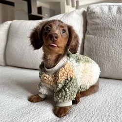 Suéter invierno para perro salchicha – Cuello alto cálido y suave