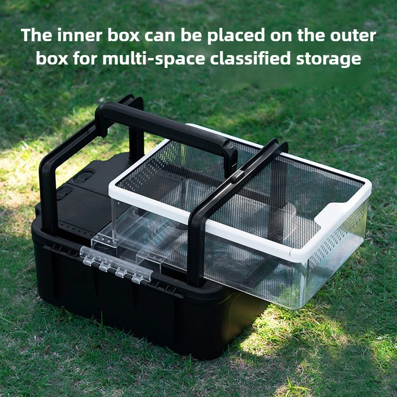 Jaula grande para transporte de lagarto Gecko al aire libre, tarántula para reptiles, jaula antifuga para llevar hámster, productos para cajas de serpientes de animales pequeños - imagen 3