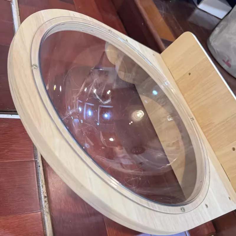 Cama colgante de madera maciza para gatos, camas para gatos, hamaca transparente grande montada en la pared, accesorios para muebles, Catnap, suministros para mascotas - imagen 3