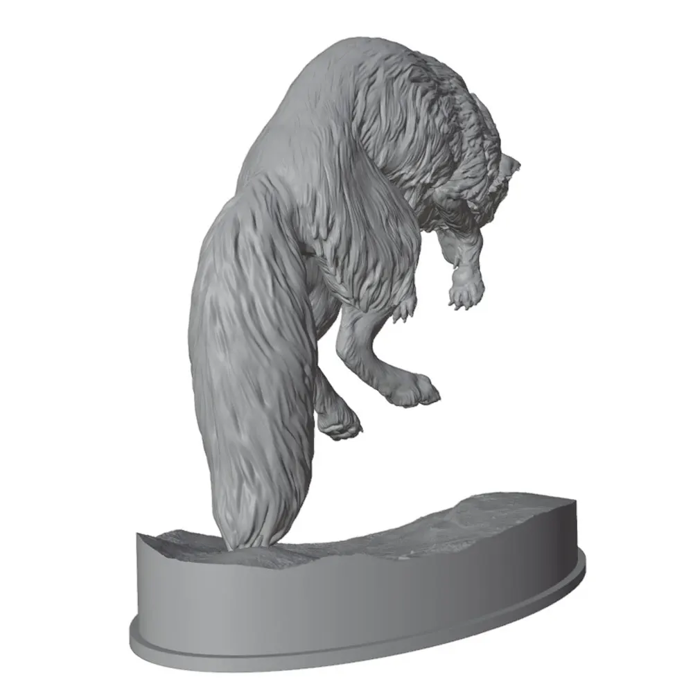 Figura decorativa 3D zorro antártico para gatos y perros - imagen 3