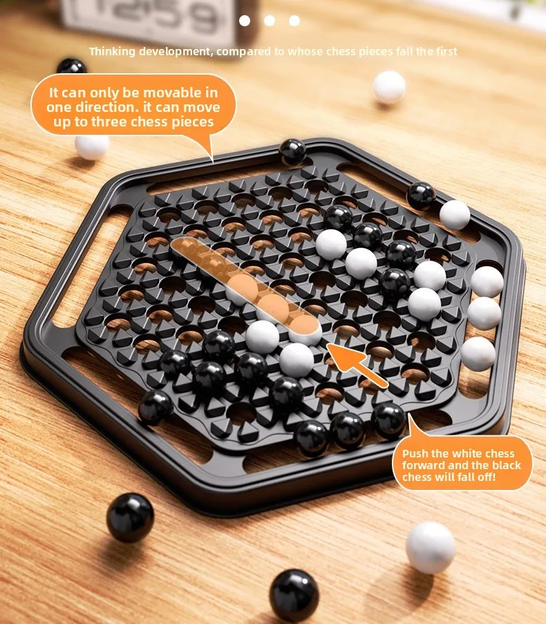 Piezas del juego de mesa estereoscópico