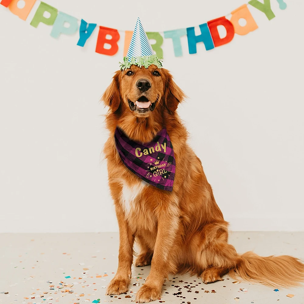Collar Bandana personalizado para perro y gato, pañuelos personalizados para mascotas, bufanda para Navidad, cumpleaños, accesorios para perros pequeños y medianos, ropa - imagen 4