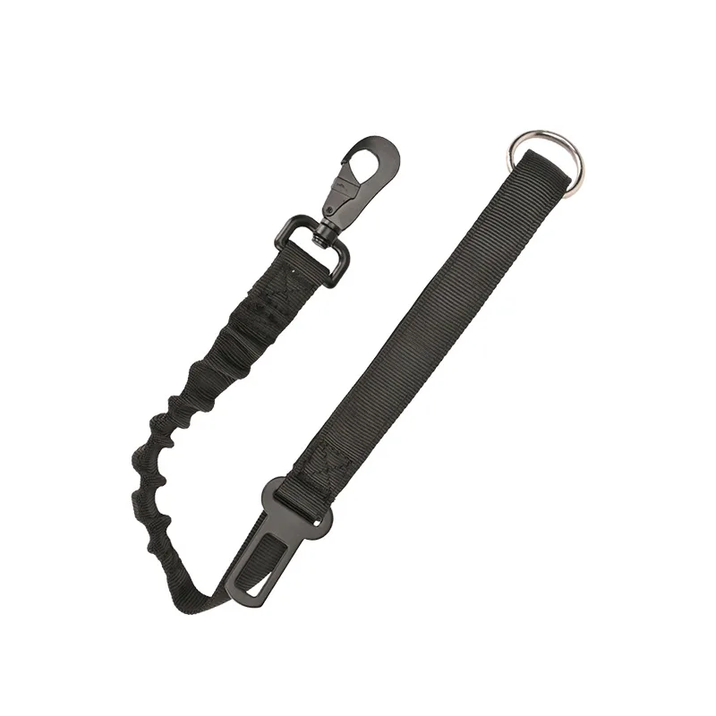 Nuevo Correa elástica táctica para perros, correa para perros sin tirones, correas reflectantes absorbentes de golpes para mascotas con cinturón de seguridad de coche para perros grandes - imagen 4