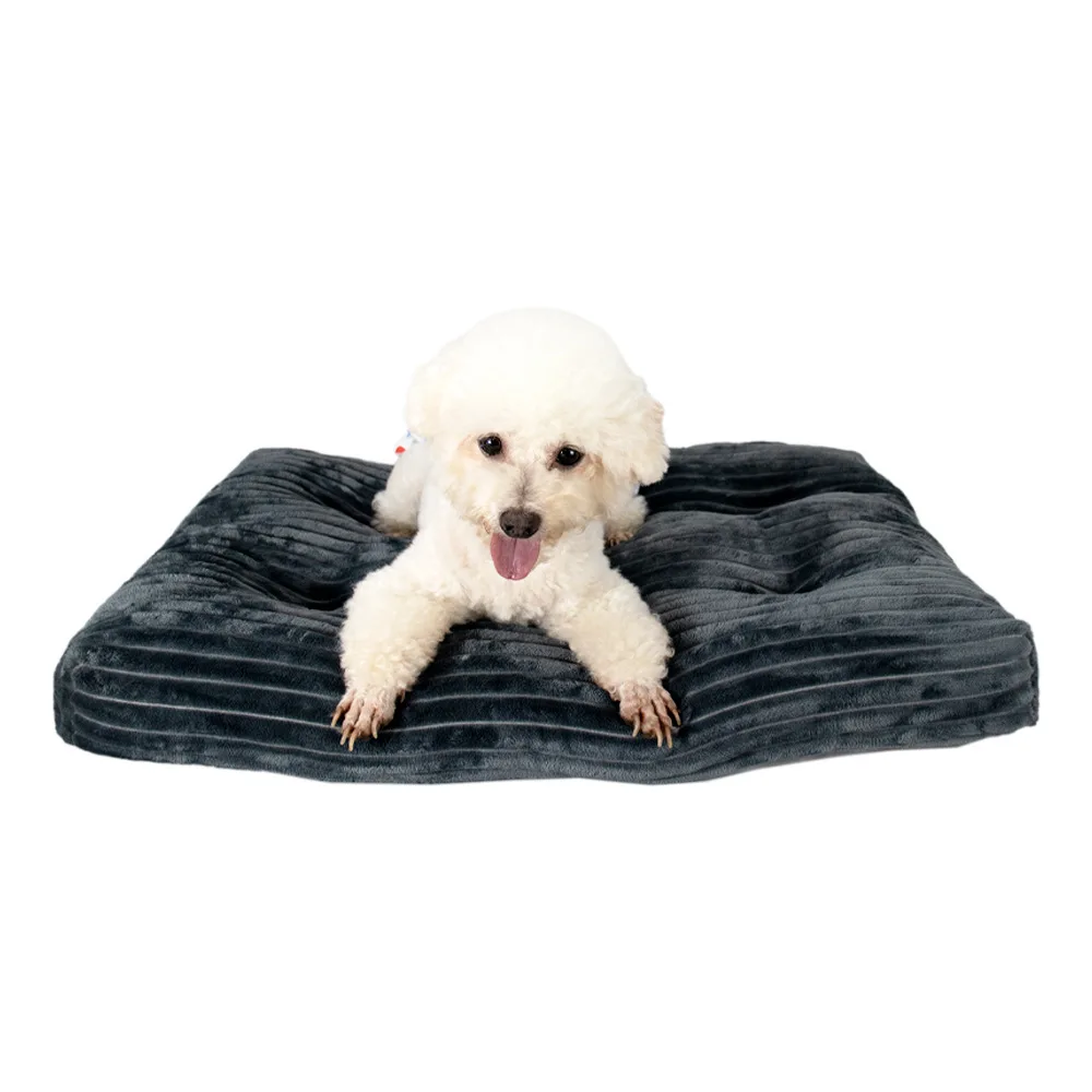Alfombrilla de felpa corta para cama de perro, cojín extraíble y lavable para masaje de mascotas, suave, grueso, calmante, para cachorros, gatos y perros pequeños, medianos y grandes - imagen 2