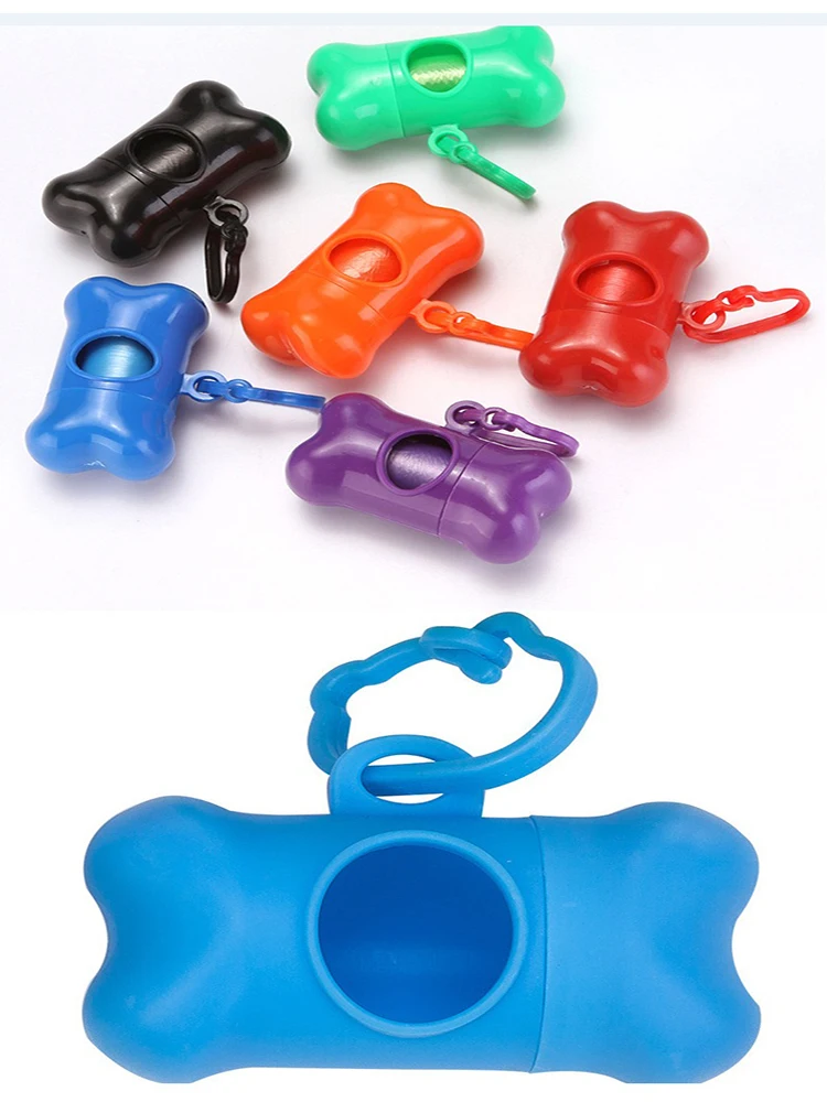 Bolsa para excrementos de perros y mascotas, bolsa para excrementos de limpieza al aire libre, suministros para mascotas para perros, 15 bolsas/rollo, bolsa de basura de repuesto, suministros para mascotas - imagen 4
