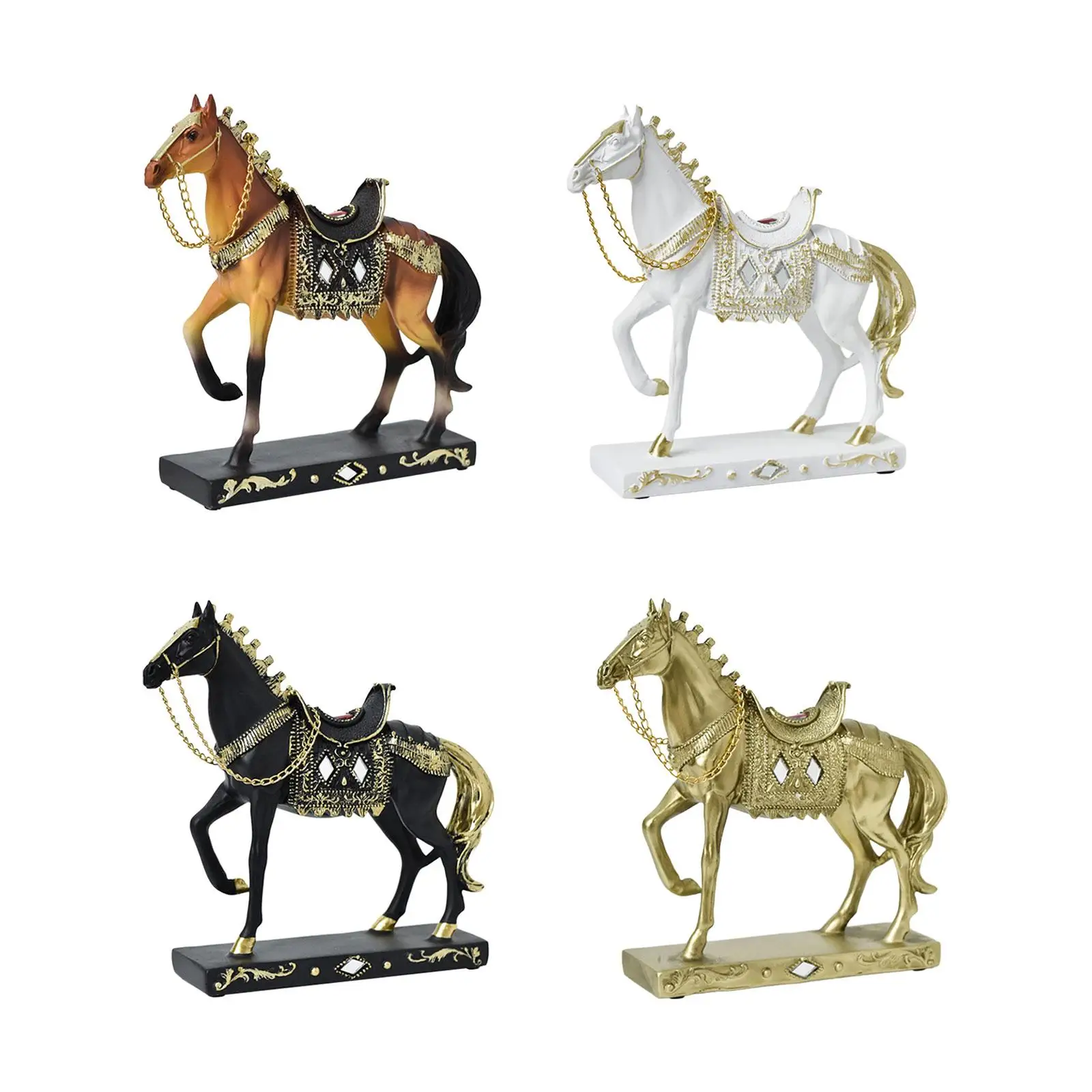 Horse Statue Desktop Figurine Creative Housewarming Gift Horse Ornament for Home Decor Office Furniture Animal Lovers Bookcase Horse Statue Desktop Figurine Creative Housewarming Gift Horse Ornament for Home Decor Office Furniture Animal Lovers Bookcase