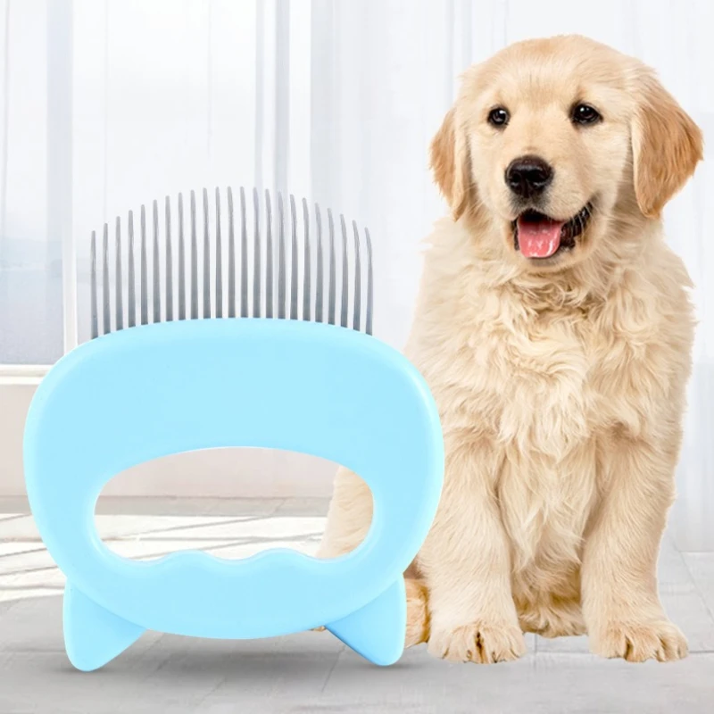 Cepillo de masaje para mascotas, mango en forma de concha, herramienta de masaje para el cuidado de mascotas para eliminar pelos sueltos, suministros para perros y gatos - imagen 2
