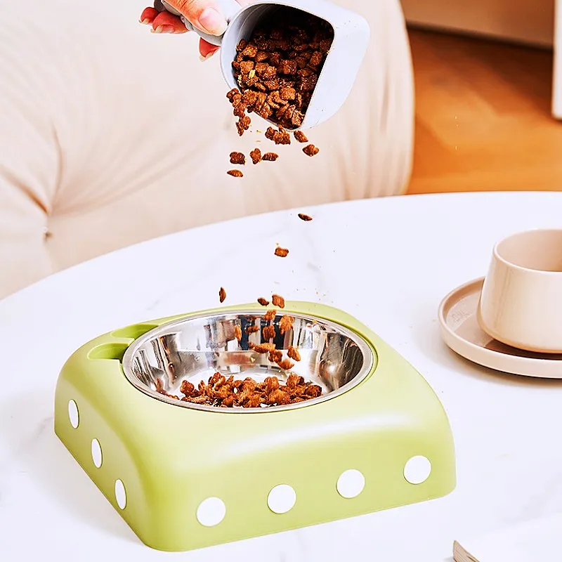 Tazón de acero inoxidable para perros y gatos – comedero y bebedero